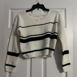 Cute cross back sweater